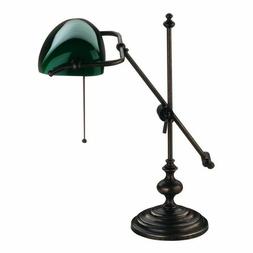 Per Studio O Ufficio In Ottone Ministeriale Con Vetro Verde