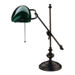 Per Studio O Ufficio In Ottone Ministeriale Con Vetro Verde