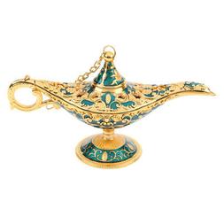 Vintage In Metallo Lucido Aladdin Genie Con Accento Da Tavol