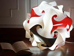 Vintage Palla 25 Cm Luce Soft Rossa Abat-jour Minimal Design