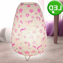 Unicorno Design Gioco Camera Carta Luce Rosa