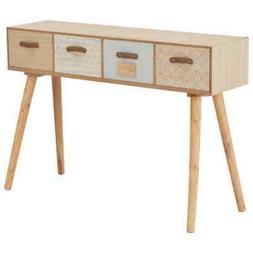 Consolle Con 4 Cassetti Tavolino Laterale