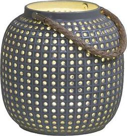 Nino Maggio Led Batteria Ceramica Con Handkordel Esterni Gri