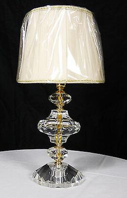 Importante Cristallo Vetro Oro Paralume Plisse Art.lu1