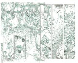 MARIO ALBERTI - Tavola originale Spider-Man / Fantastic Four