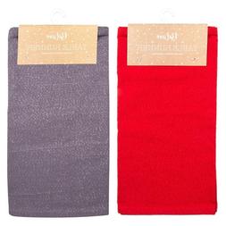 Rosso O Silver 35cm X148cm Cotone