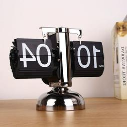 Flip Design Cromato Vintage Meccanico Scrivania Clock Retro'
