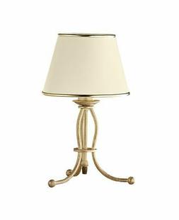 Bertha 38cm In Squallido Oro Bianco Comodino Lampada Soggior