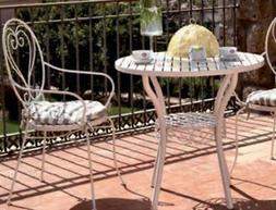 POLTRONA DA GIARDINO CON CUSCINO IN FERRO BATTUTO CM. 53X99H