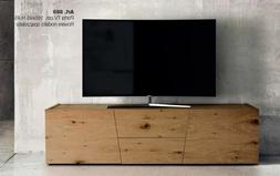 PORTA TV IN ROVERE NODATO SPAZZOLATO O ABETE BIANCO SPAZZOLA