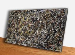 Quadro Pannello in Legno Mdf Pollock Alchemy Stampa su Tavol