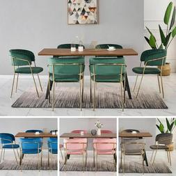 Da Pranzo Set Con Oro Cornice Velluto Sedie Di 4 O 6