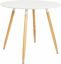 Da Pranzo Rotondo, Legno, Bianco, Bianco