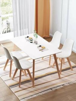 Da Pranzo E Set Di 4 Sedie Tulip Pranzo Sala Soggiorno Bianc