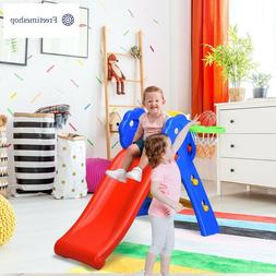 Scivolo con cerchio di pallacanestro per bambini 3-8 anni Ca