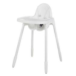 Sedia alta Bimbo Pilsan 07-498 Bianca 6-36 mesi con tavolino