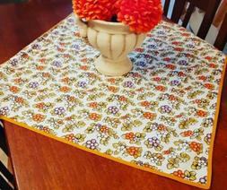 Set 2 pezzi centro Tavola Cotone  simil thun + centrino picc