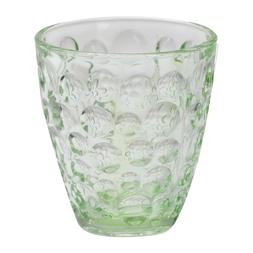 SET 3 BICCHIERI IN VETRO TRASPARENTE ACQUA HOLO VERDE TAVOLA