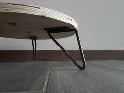 Tavolino In Ferro Metallo Stile Industriale - Industrial