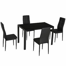 E 4 Sedie Per Cucina O Sala Da Pranzo Nero