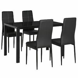 E 4 Sedie Per Cucina O Sala Da Pranzo Nero