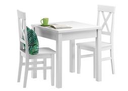 Quadrato Intagli Zampe E 2 Sedie 90.70-50bw-set23