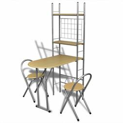 Alto Con Mensole E 2 Sgabelli Per Cucina