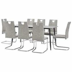 set da pranzo 9 pz in similpelle