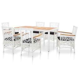 set da pranzo per giardino 7 pz