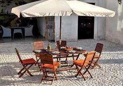 E Sedie Pieghevoli + Cuscini+ Ombrellone +base