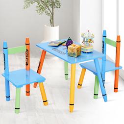 E Sedia Per Bambini Da Gioco 1 Tavolo 2 Sedie In Legno 55x34