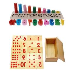 Set Di Giocattolo 1-10 Numero Montessori Tavola Coordinata B