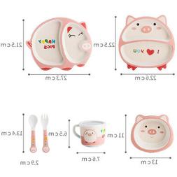 Set di Posate per Bambini 5 Pezzi Set Da Tavola per Bambini 
