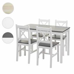 Con 4x Sedie Country Classica Hwc-f77 Legno Massello