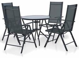 E 4 Sedie Pieghevoli Da Giardino In Metallo E Textilene Mani