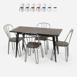 set tavolo rettangolare 120x60 con 4 sedie