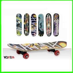SKATEBOARD SKATE TAVOLA IN LEGNO PER BAMBINO BAMBINI 65x15cm