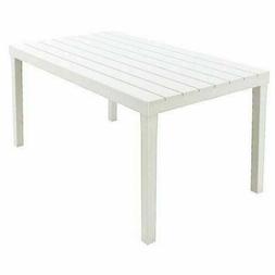 Da Giardino In Plastica Effetto Legno 138 X 78 X72h Cm Bianc