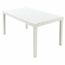 Da Giardino In Plastica Effetto Legno 138 X 78 X72h Cm Bianc