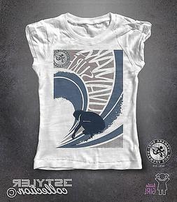 t-shirt bimbo bimba WAVE SURF UVAMARA surfista tra le onde s