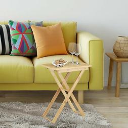 Table d'appoint pliable bambou table de jardin table console