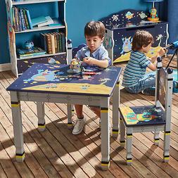 Table pour chambre enfant ou b&eacute;b&eacute; gar&ccedil;on en bois Fantasy 