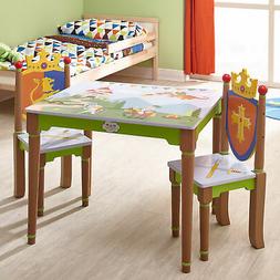 Table pour chambre enfant ou b&eacute;b&eacute; gar&ccedil;on en bois Knights 