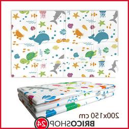 Tappeto per Bambini 200x150 Pieghevole Antiscivolo Soft Ocea