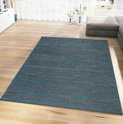 Tappeto Turchese Grigio Pelo Corto Erica Colorfast Puris Tav