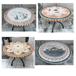 Tavoli rotondi per esterno giardino realizzati a mano con sa