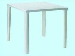 In Resina Rodi Quadrato Bianco Cm.80x80 Arredo Giardino Este