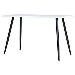 Da Pranzo Bianco E Nero 120x60x74cm In Mdf S2t7