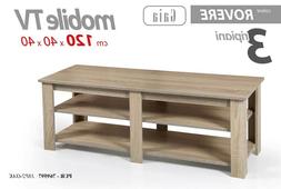 TAVOLINO 3 RIPIANI BASSO 120*40*h40cm SALOTTO CHIARO ROVERE 