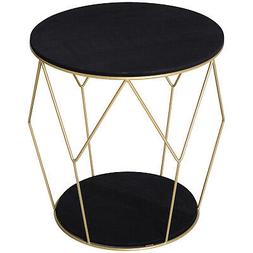 HOMCOM Tavolino Contenitore da Salotto Design Moderno in Met